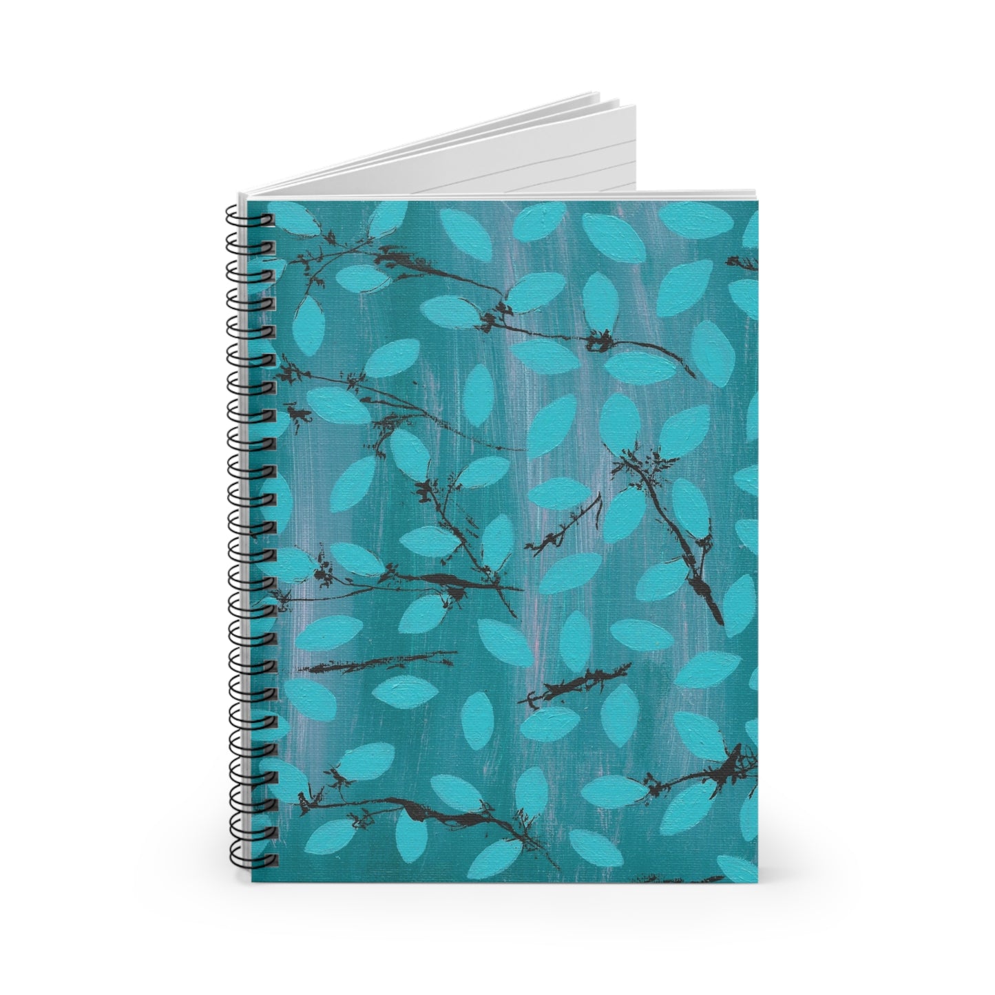 Elegant Floral Spiral Notebook - Ruled Lines for Journaling and Planning