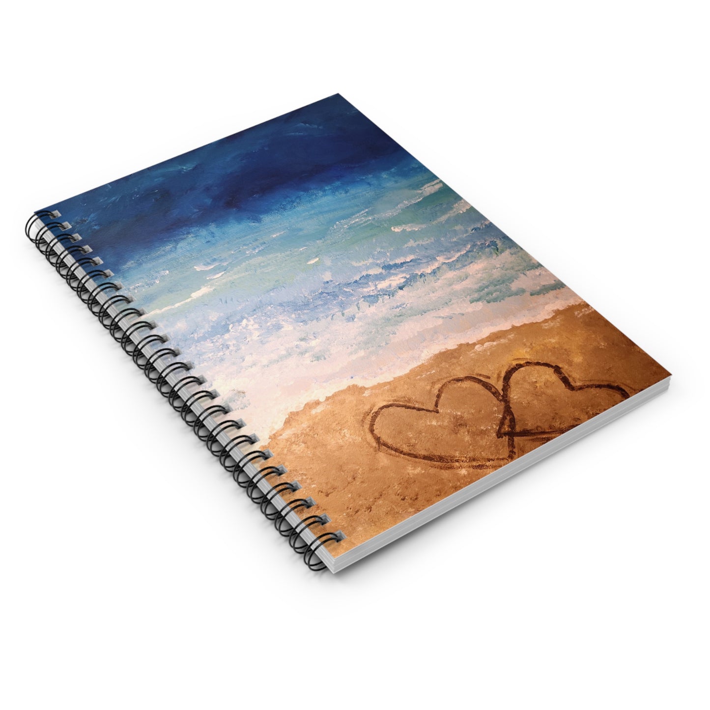 Beach Love Spiral Notebook - Ruled Lines for Dreamers