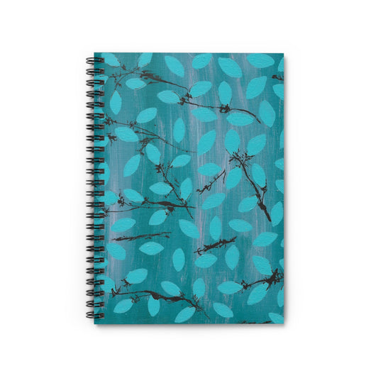 Elegant Floral Spiral Notebook - Ruled Lines for Journaling and Planning