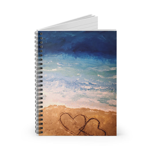 Beach Love Spiral Notebook - Ruled Lines for Dreamers