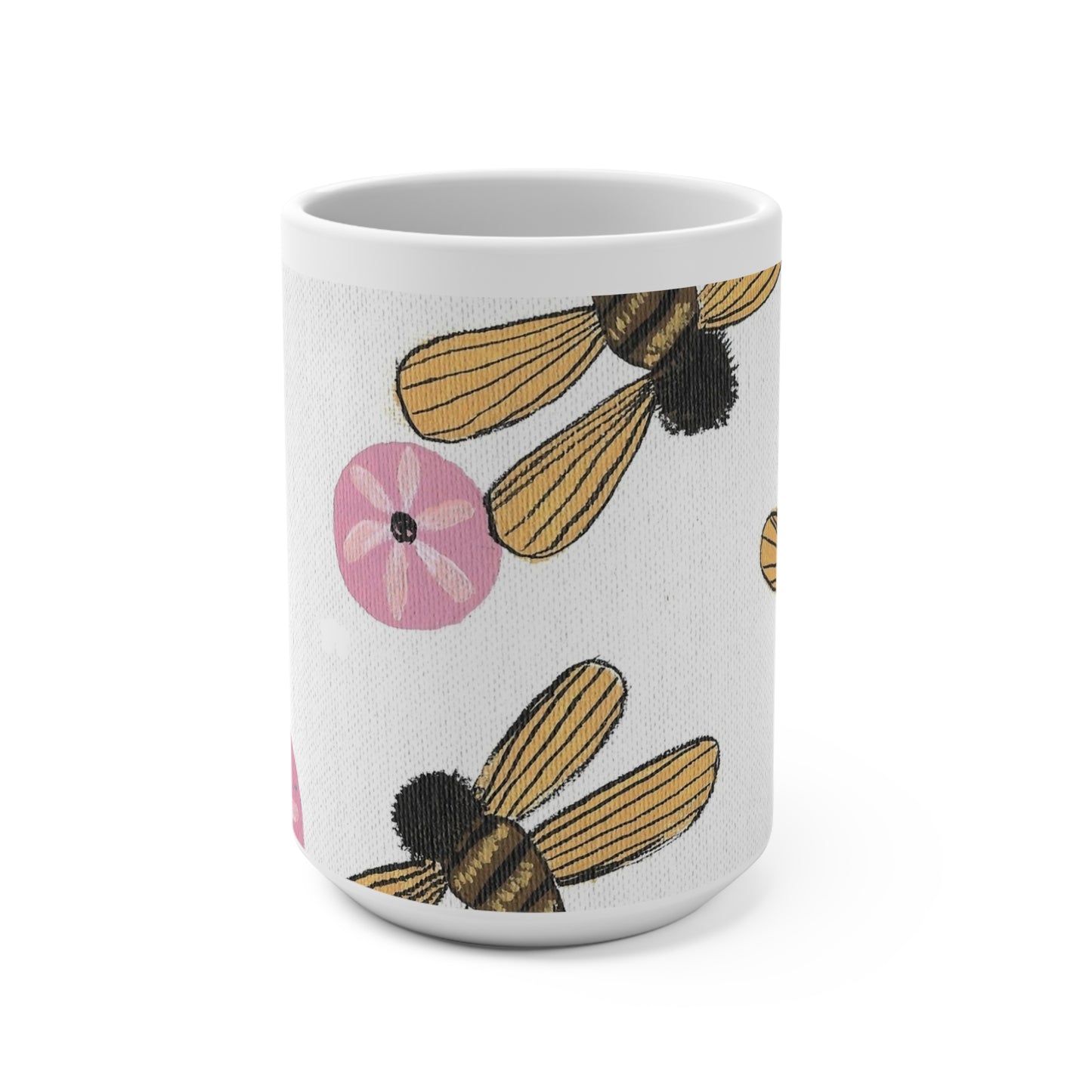 Bee & Flower 15oz Mug - Perfect Gift for Nature Lovers