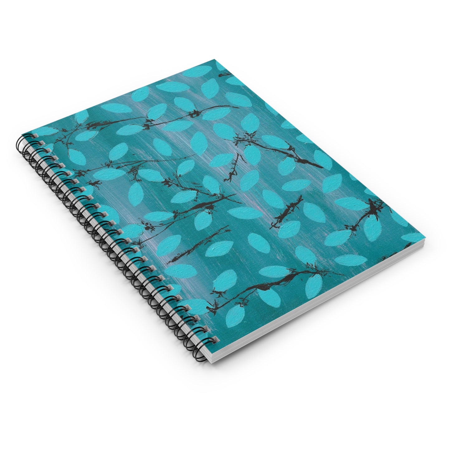 Elegant Floral Spiral Notebook - Ruled Lines for Journaling and Planning